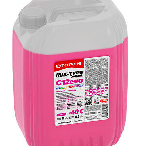 Жидкость охлаждающая низкозамерзающая TOTACHI MIX-TYPE COOLANT PINK -40C G12evo 10кг