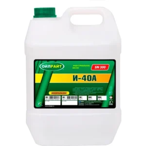 Масло веретенное И-40 А 20 л OILRIGHT